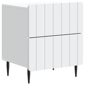 vidaXL Nočn&iacute; skř&iacute;ňka B&iacute;l&aacute; 43 x 34,5 x 49,5 cm Kompozitn&iacute; dřevo