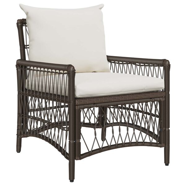 vidaXL Zahradní křeslo Hnědá 60 x 70 x 78cm polyratan