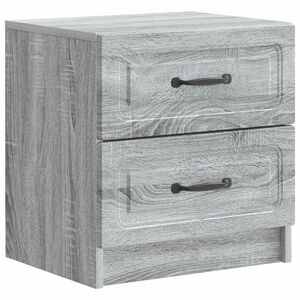 vidaXL Nočn&iacute; skř&iacute;ňka &Scaron;ed&aacute; sonoma 43 x 34,5 x 44,5 cm Kompozitn&iacute; dřevo