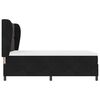 vidaXL Postel s boxspringem s matrac&iacute; Čern&aacute; 190 x 140 cm Polyester
