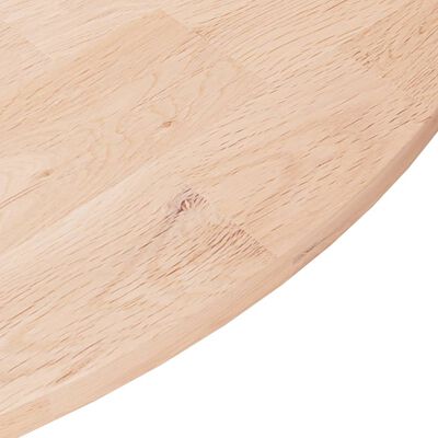 vidaXL Kulatá stolní deska Ø60x1,5 cm masivní dub bez povrchové úpravy
