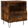 vidaXL Nočn&iacute; stolek kouřov&yacute; dub 40 x 35 x 47,5 cm kompozitn&iacute; dřevo