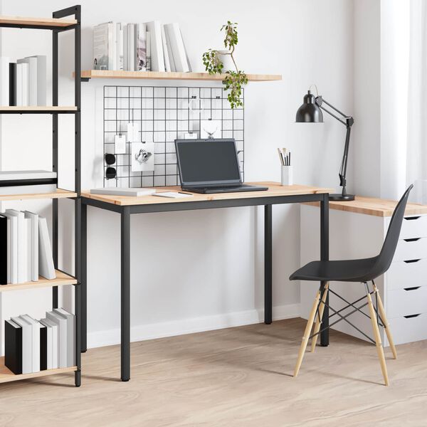 vidaXL J&iacute;deln&iacute; stůl Př&iacute;rodn&iacute; 110 x 55 x 75 cm Masivn&iacute; borov&eacute; dřevo