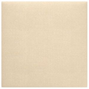 vidaXL N&aacute;stěnn&yacute; čeln&iacute;k 12 ks 30 x 30 cm Kr&eacute;mov&aacute; textil