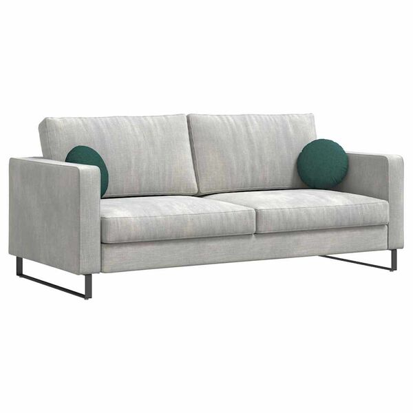 vidaXL Pol&scaron;t&aacute;ře na sedadla 2 pcs Tmavě zelen&aacute; &Oslash;30 x 13 cm textil