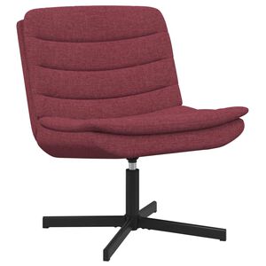 vidaXL Otočn&aacute; židle V&iacute;no Červen&eacute; 63 x 75 x 76 cm textil
