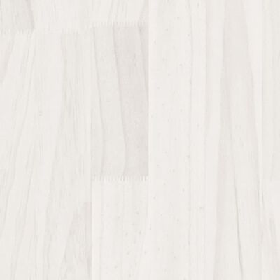 vidaXL Zahradní truhlík bílý 70 x 70 x 70 cm masivní borové dřevo