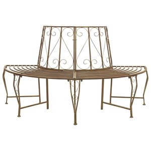 vidaXL Stromov&aacute; lavička 4-Počet m&iacute;st 160 x 80 x 89 cm Ocel