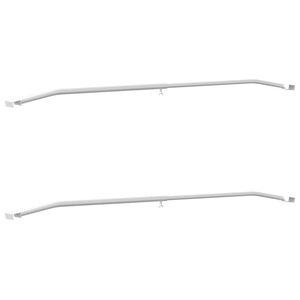 vidaXL &Uacute;chyt na plachtu pro př&iacute;věsy 2 ks Stř&iacute;brn&aacute; 102-155 cm Hlin&iacute;k