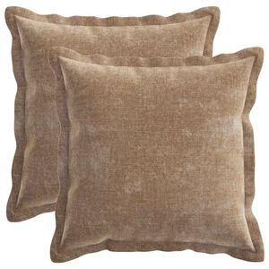 vidaXL Povlak na pol&scaron;t&aacute;ř 2 ks HOUTEN Hněd&aacute; 30 x 30 cm