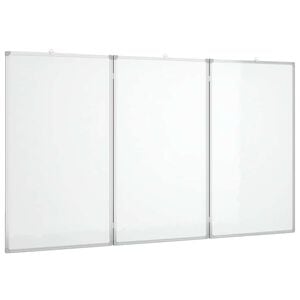vidaXL Magnetick&aacute; tabule rozkl&aacute;dac&iacute; 120 x 80 x 1,7 cm hlin&iacute;k