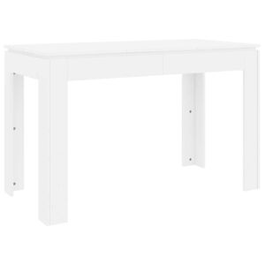 vidaXL J&iacute;deln&iacute; stůl b&iacute;l&yacute; 120 x 60 x 76 cm kompozitn&iacute; dřevo