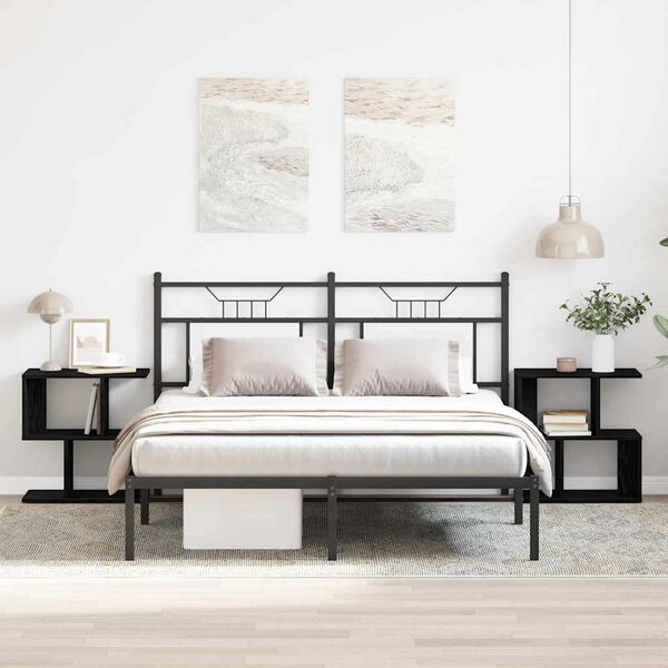 vidaXL Nočn&iacute; skř&iacute;ňka 2 pcs Čern&yacute; dub 50 x 30 x 51,5 cm