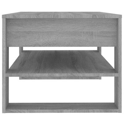 vidaXL Konferenční stolek šedý sonoma 102x55x45 cm kompozitní dřevo