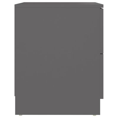 vidaXL Noční stolky 2 ks šedé 40 x 40 x 50 cm dřevotříska