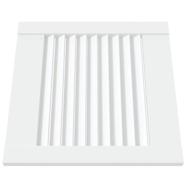 vidaXL N&aacute;bytkov&aacute; dv&iacute;řka lamelov&yacute; design b&iacute;l&aacute; 39,5 x 39,4 cm borovice