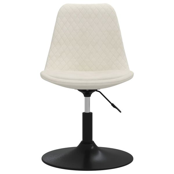 vidaXL Otočn&eacute; j&iacute;deln&iacute; židle 6 ks kr&eacute;mov&eacute; samet