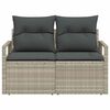 vidaXL Zahradní sofa s polštářem 120 x 62 x 69 cm polyratan