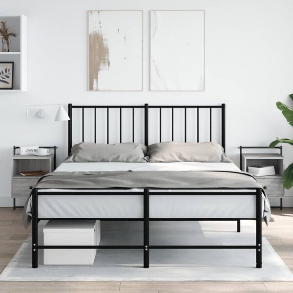 vidaXL Nočn&iacute; stolky n&aacute;stěnn&eacute; 2 ks &scaron;ed&eacute; sonoma 40 x 30 x 61 cm kompozit