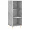 vidaXL Př&iacute;born&iacute;k betonově &scaron;ed&yacute; 34,5 x 32,5 x 90 cm kompozitn&iacute; dřevo