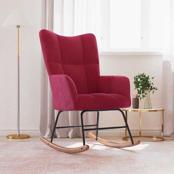 vidaXL Houpac&iacute; křeslo v&iacute;nov&eacute; samet