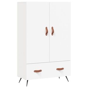 vidaXL Skř&iacute;ň highboard b&iacute;l&aacute; 69,5 x 31 x 115 cm kompozitn&iacute; dřevo
