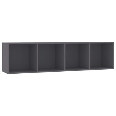 vidaXL Knihovna/TV skříňka šedá 143 x 30 x 36 cm