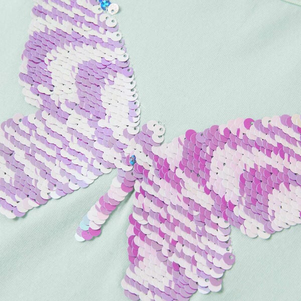 Dětsk&eacute; tričko s nab&iacute;ran&yacute;mi ruk&aacute;vy světle m&aacute;tov&eacute; 128