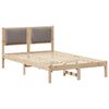 vidaXL R&aacute;m postele s čalouněn&yacute;m čelem s čelo Taupe 120 x 200 cm