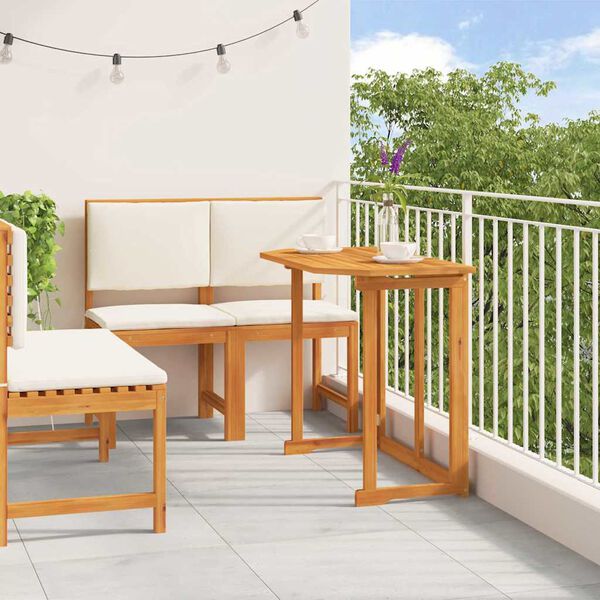vidaXL Zahradní bistro set 3 pcs Hnědá Masivní akátové dřevo