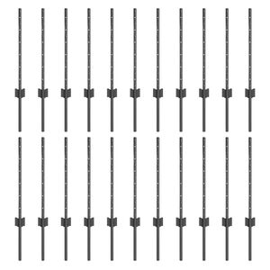 vidaXL Plotov&yacute; sloupek. 22 pcs &Scaron;ed&aacute; 100 cm Ocel