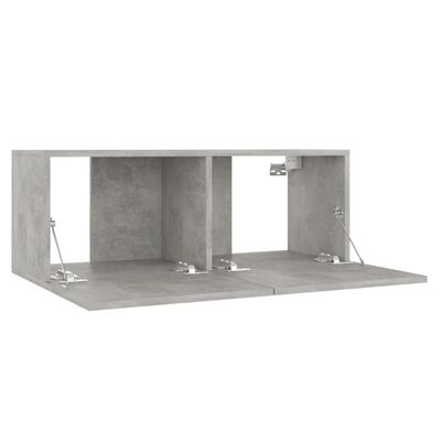 vidaXL TV stolek betonově šedý 80 x 30 x 30 cm dřevotříska