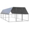 vidaXL Venkovn&iacute; klec pro kuřata 3 x 8 x 2 m pozinkovan&aacute; ocel