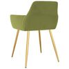 vidaXL J&iacute;deln&iacute; židle 2 ks světle zelen&eacute; samet