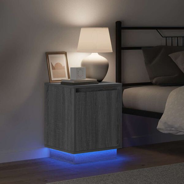 vidaXL Nočn&iacute; skř&iacute;ňka &Scaron;ed&aacute; 39 x 34,5 x 50 cm Kompozitn&iacute; dřevo