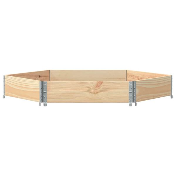 vidaXL Vyv&yacute;&scaron;en&yacute; z&aacute;hon &scaron;esti&uacute;heln&iacute;k 160 x 160 cm masivn&iacute; borov&eacute; dřevo