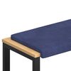 vidaXL Pol&scaron;t&aacute;ř na lavici Samet Policov&aacute; modr&aacute; Hloubka 35 cm