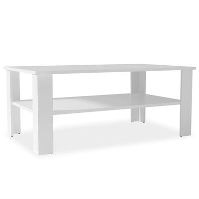 vidaXL Konferenční stolek dřevotříska 100x59x42 cm bílá
