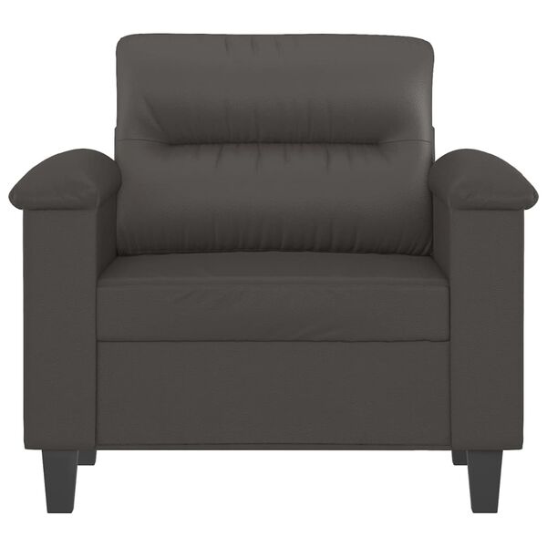 vidaXL Křeslo &scaron;ed&eacute; 60 cm uměl&aacute; kůže