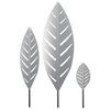 vidaXL Zahradn&iacute; kol&iacute;k 3 ks 116,5 x 35 x 3 cm Pozinkovan&aacute; ocel Stř&iacute;brn&aacute;