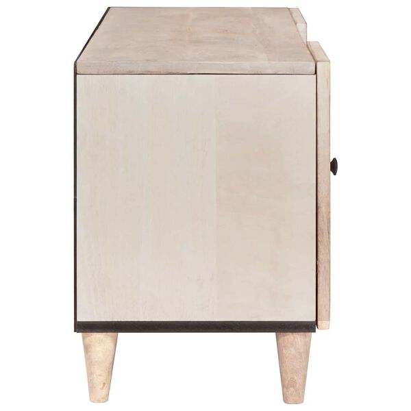 vidaXL TV jednotky se z&aacute;suvkou B&iacute;l&aacute; 105 x 33 x 46 cm Kompozitn&iacute; dřevo