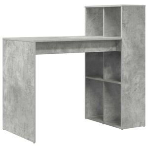 vidaXL Stůl Betonově &scaron;ed&aacute; Kompozitn&iacute; dřevo 108 x 55 x 103.5 cm