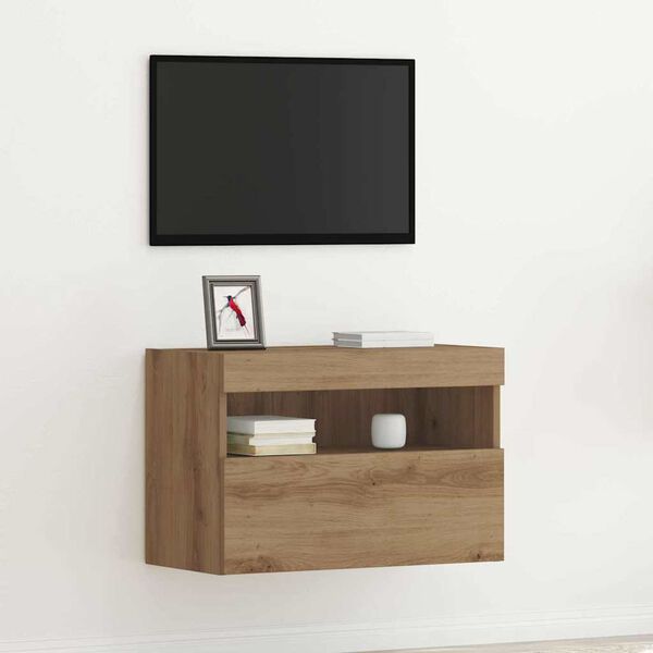 vidaXL TV wall cabinet dub artisan 60 x 30 x 40 cm kompozitn&iacute; dřevo