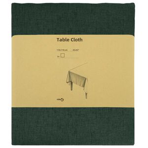 vidaXL Ubrousek na stůl 5 ks Čtvercov&yacute; Tmavě zelen&aacute; 110 x 110 cm