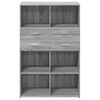 vidaXL Skříň highboard šedá sonoma 80 x 42,5 x 124 cm kompozitní dřevo