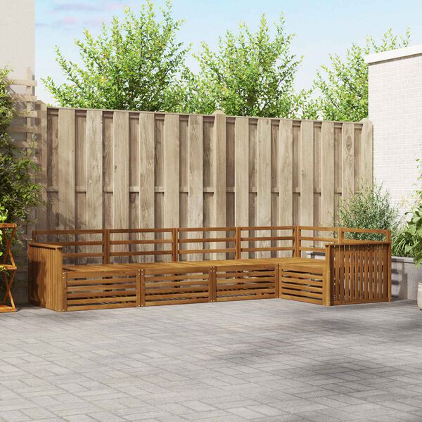 vidaXL Venkovn&iacute; pohovkov&aacute; souprava 5 pcs Př&iacute;rodn&iacute;