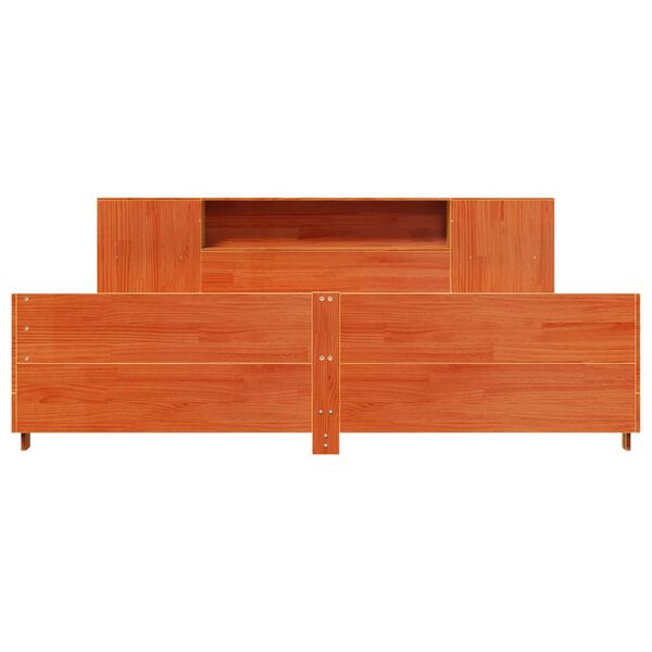 vidaXL Postel bez matrace voskově hněd&aacute; 180 x 200 cm masivn&iacute; borovice