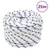 vidaXL Lodn&iacute; lano b&iacute;l&eacute; 14 mm 25 m polypropylen