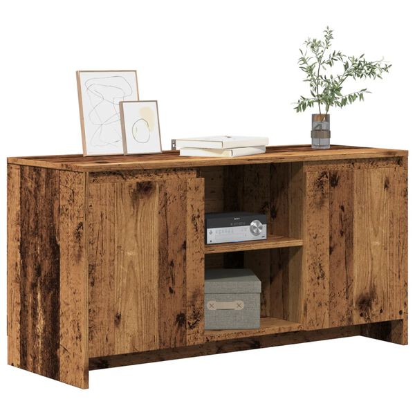 vidaXL TV skříňka old wood 102 x 37,5 x 52,5 cm kompozitní dřevo