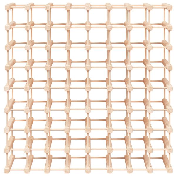 vidaXL Stojan na v&iacute;no na 72 lahv&iacute; 90,5x23x90,5 cm masivn&iacute; borov&eacute; dřevo